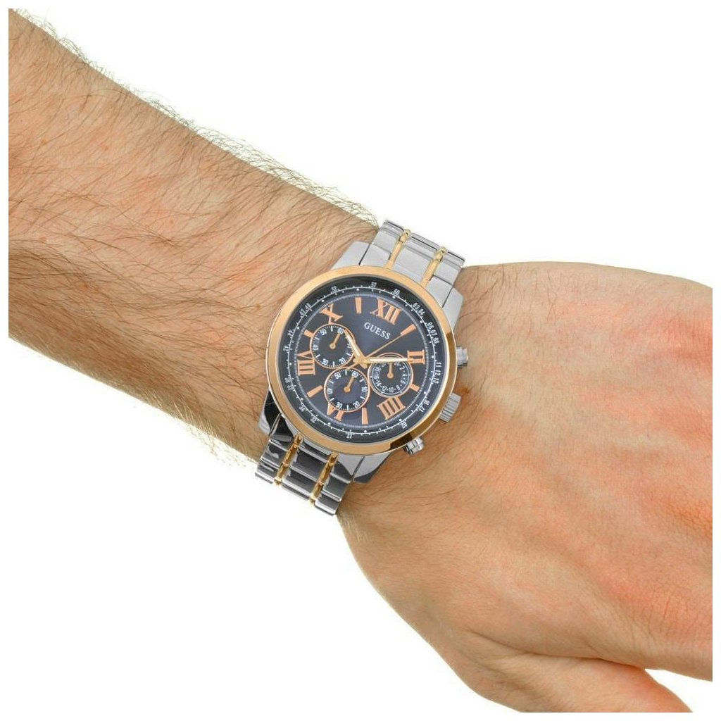 Guess Horizon Chronograph Silver Men's Watch W0379G7 - Dawson Watches #4