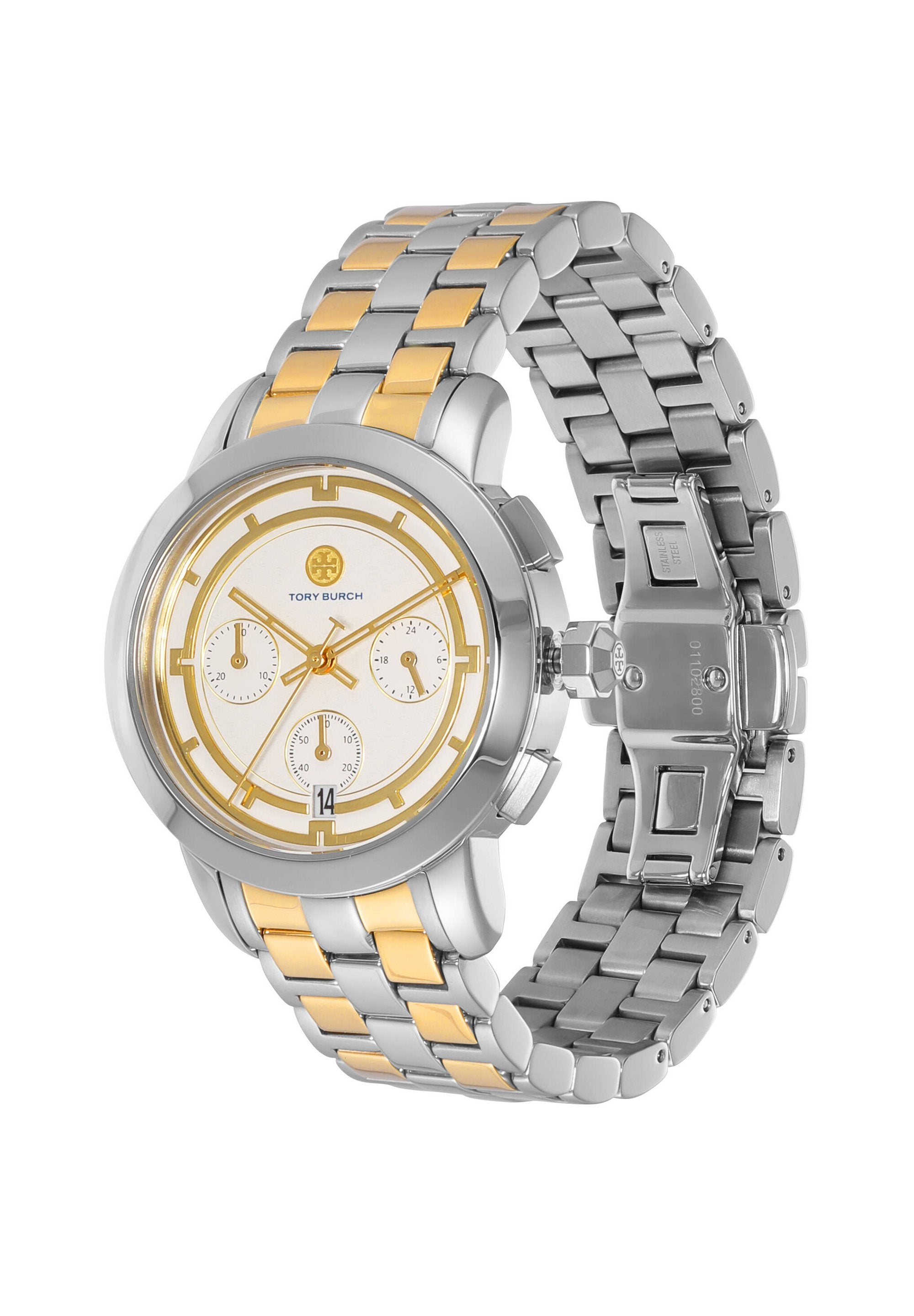 Tory Burch Classic Chronograph Two-Tone Watch Women's Watch TBW1034
