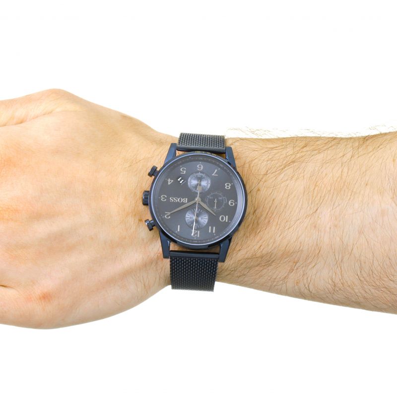 Hugo Boss Navigator GQ Edition Chronograph Men's Watch 1513538 Water resistance: 50 metres Movement: Quartz