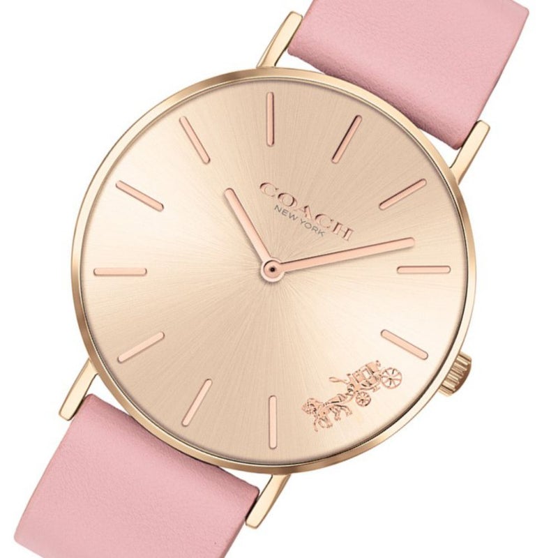 Coach Delancey Quartz Pale Rose Dial Ladies Watch 14503332