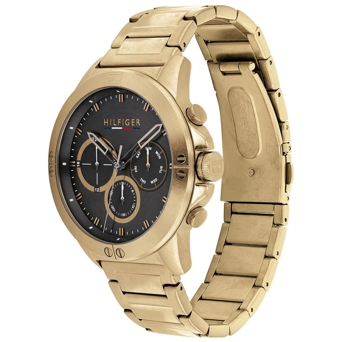 Tommy Hilfiger Mason Grey Dial Gold Men's Watch - 1791891