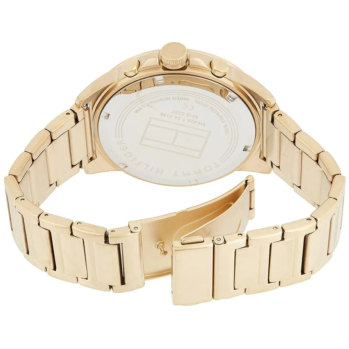 Tommy Hilfiger Mason Grey Dial Gold Men's Watch - 1791891