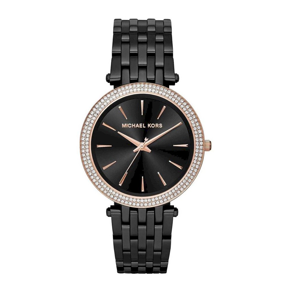 Michael Kors Darci Crystal Paved Black Dial Ladies Watch MK3407