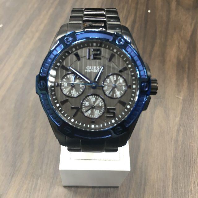 Guess Flagship Multi-function Black Dial Men's Watch W0601G1