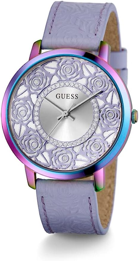 Guess US Women's Iridescent Floral Cutout Analog Women's Watch GW0529L4 - Dawson Watches