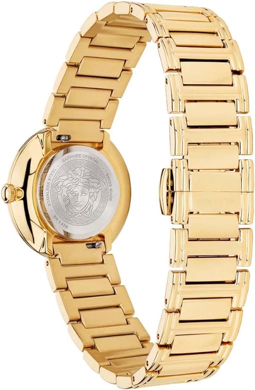 Versace Virtus Gold Mini White Dial Women's Watch VET300221 - Dawson Watches #2