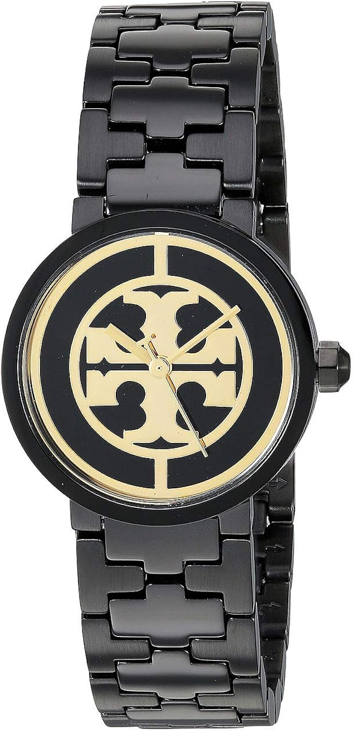 Tory Burch Reva Black Stainless Steel Women's Watch TBW4038