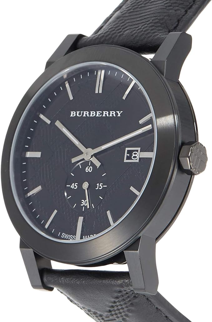 Burberry City Black Leather Strap Men's Watch BU9906 - Dawson Watches #3