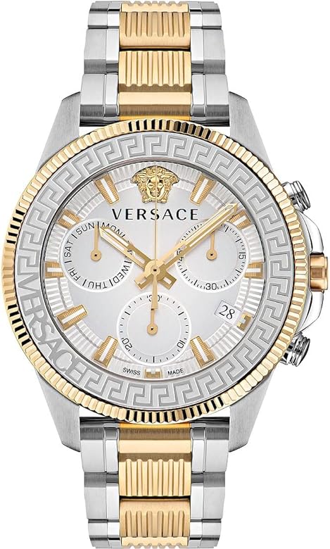 Versace Greca Action Chronograph Two-Tone Men's Watch VE3J00522 - Dawson Watches