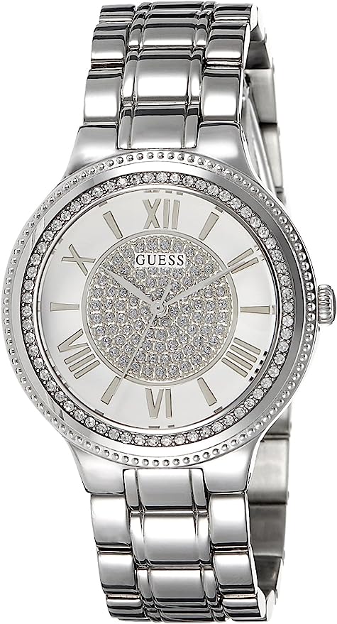 Guess Women's Silver Stainless Steel and Silver Dail Women's Watch W0637L1 - Dawson Watches
