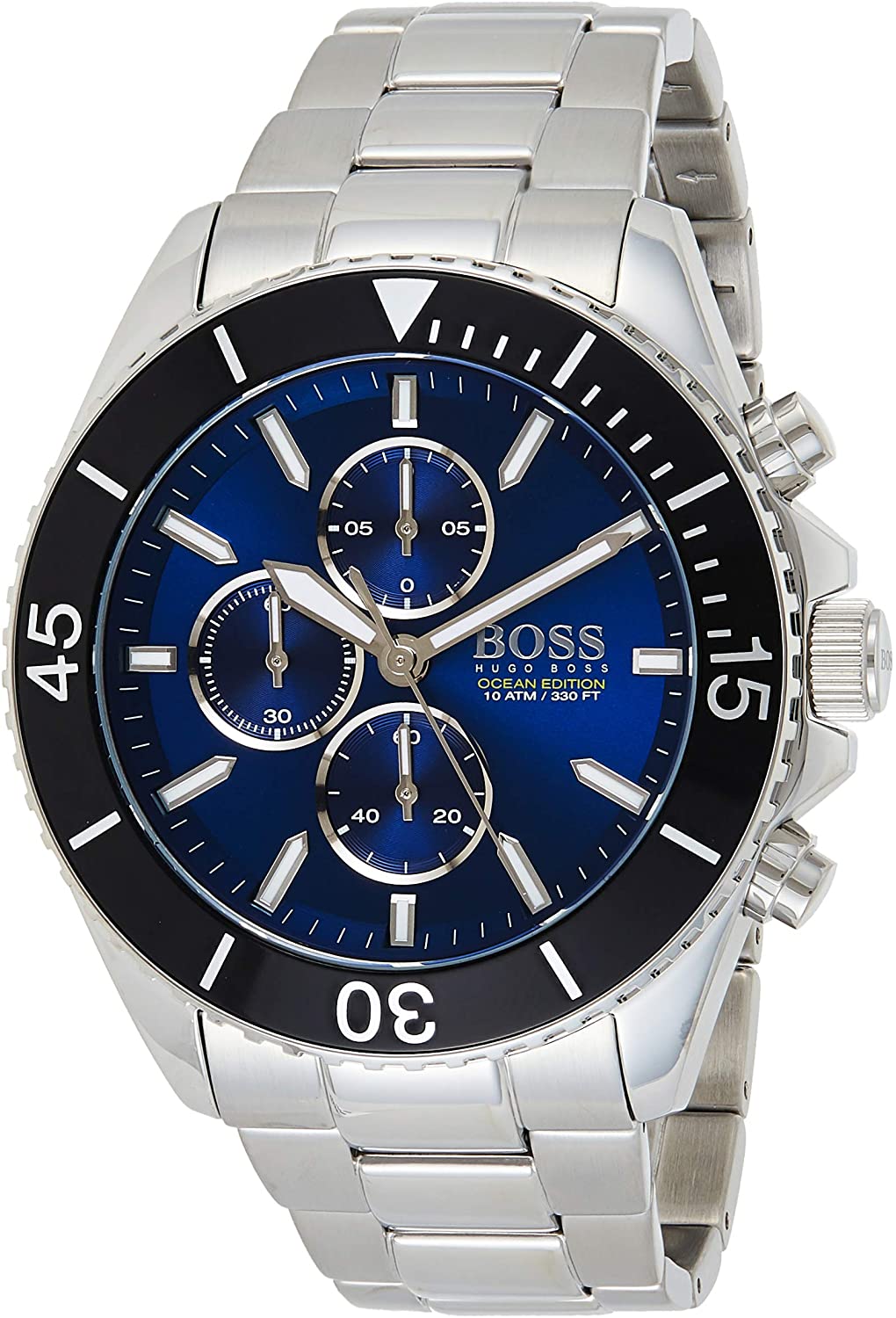 Hugo Boss Mens Chronograph Quartz Watch with Stainless Steel Strap HB1513704 - Dawson Watches
