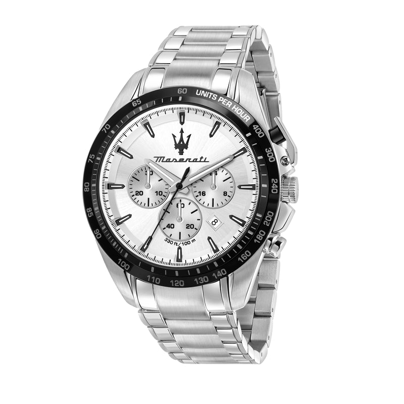 Maserati Traguardo Silver Chronograph Men's Watch  R8873612049 - Kiwi Watches