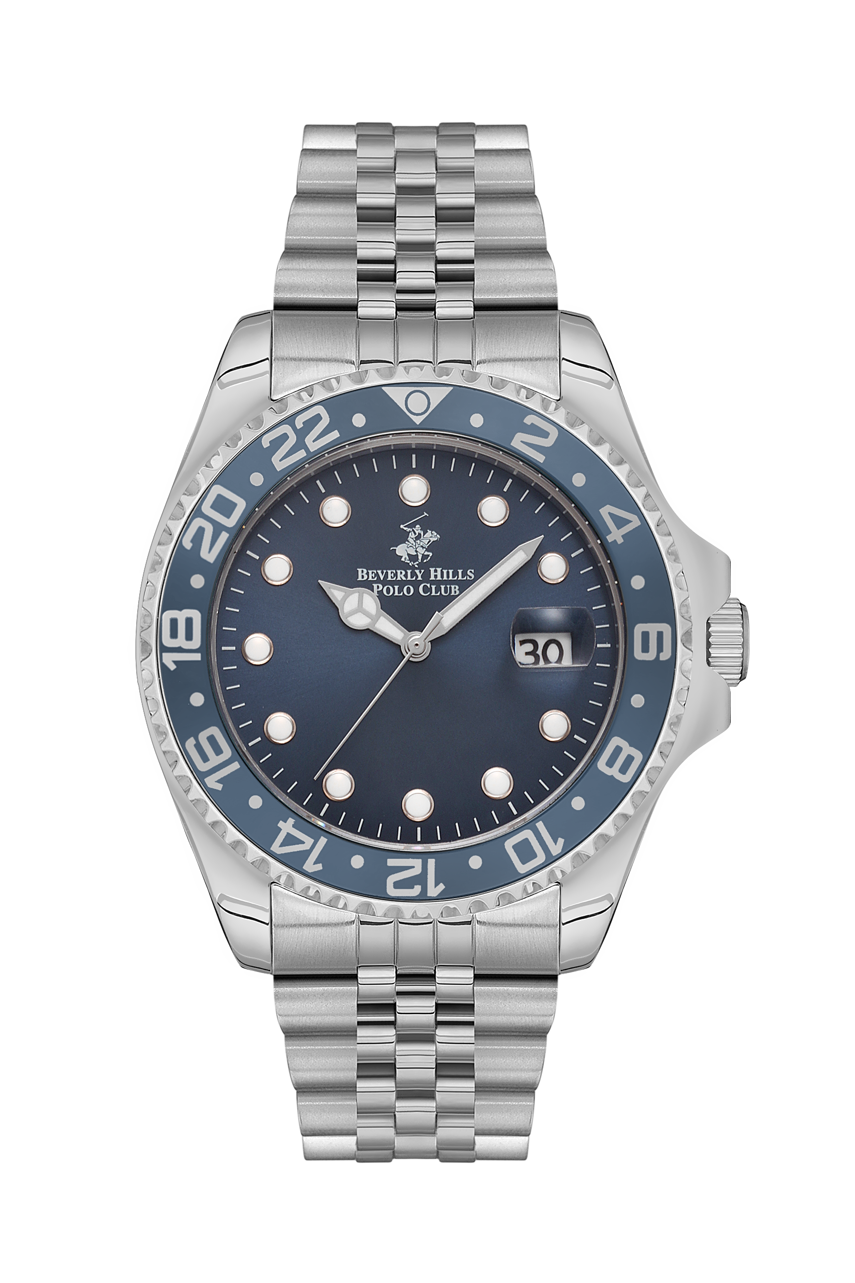 BEVERLY HILLS POLO CLUB Men’s Analog Dark Blue Dial Watch – BP3126X.390