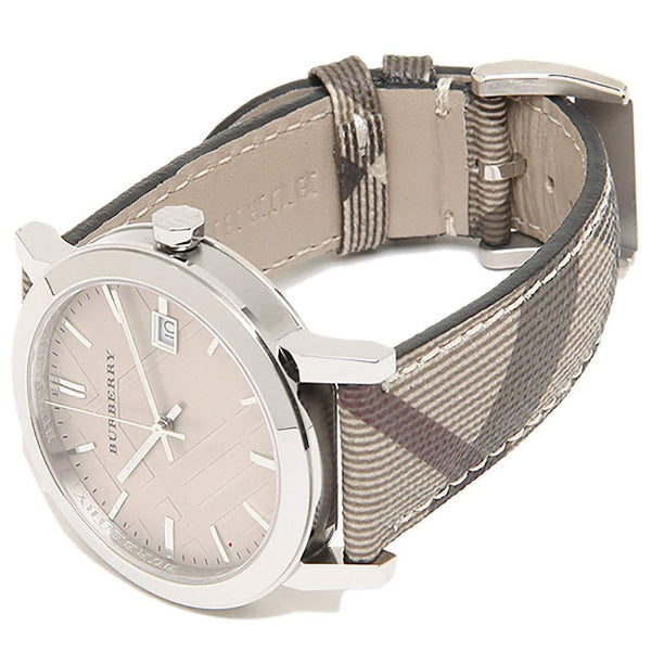 Burberry Brown Dial Brown Chequered Leather Strap Watch For Unisex Unisex Watch BU9029 - Dawson Watches #2
