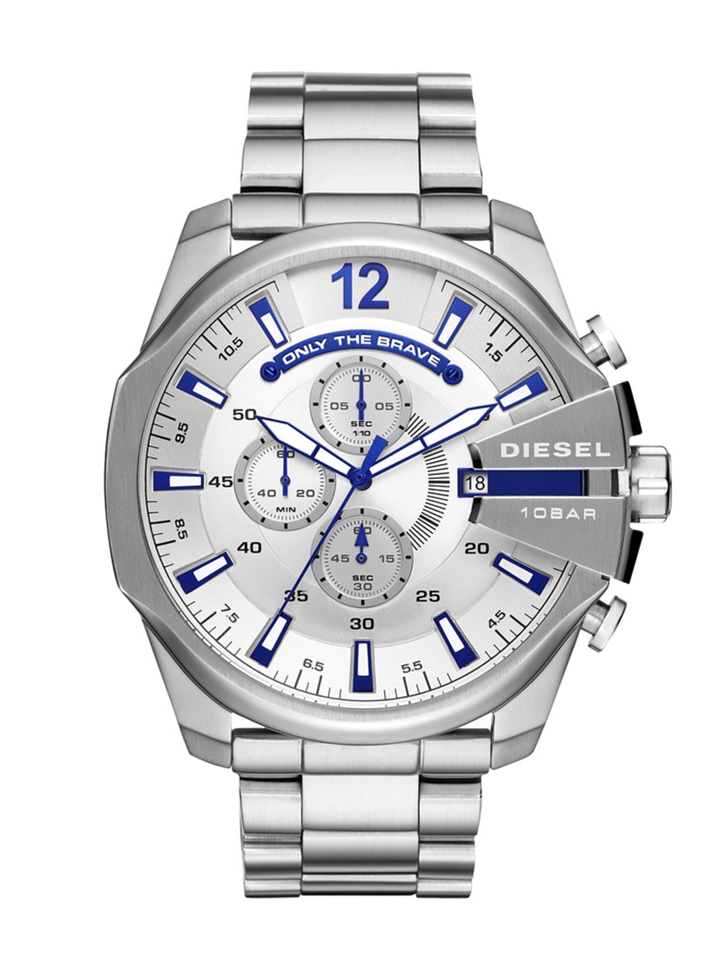 Diesel Mega Chief Chrono Silver Watch DZ4477