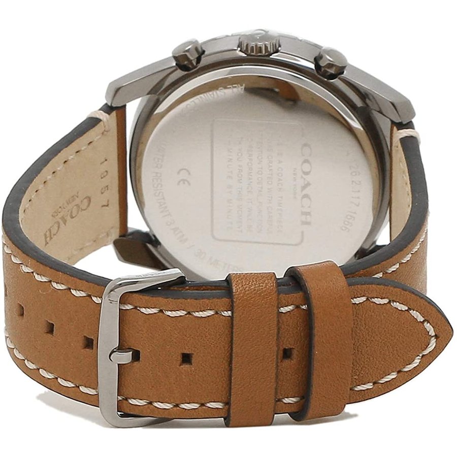 Coach Thompson Brown Leather Strap Men's Watch 14602410 - Dawson Watches #4