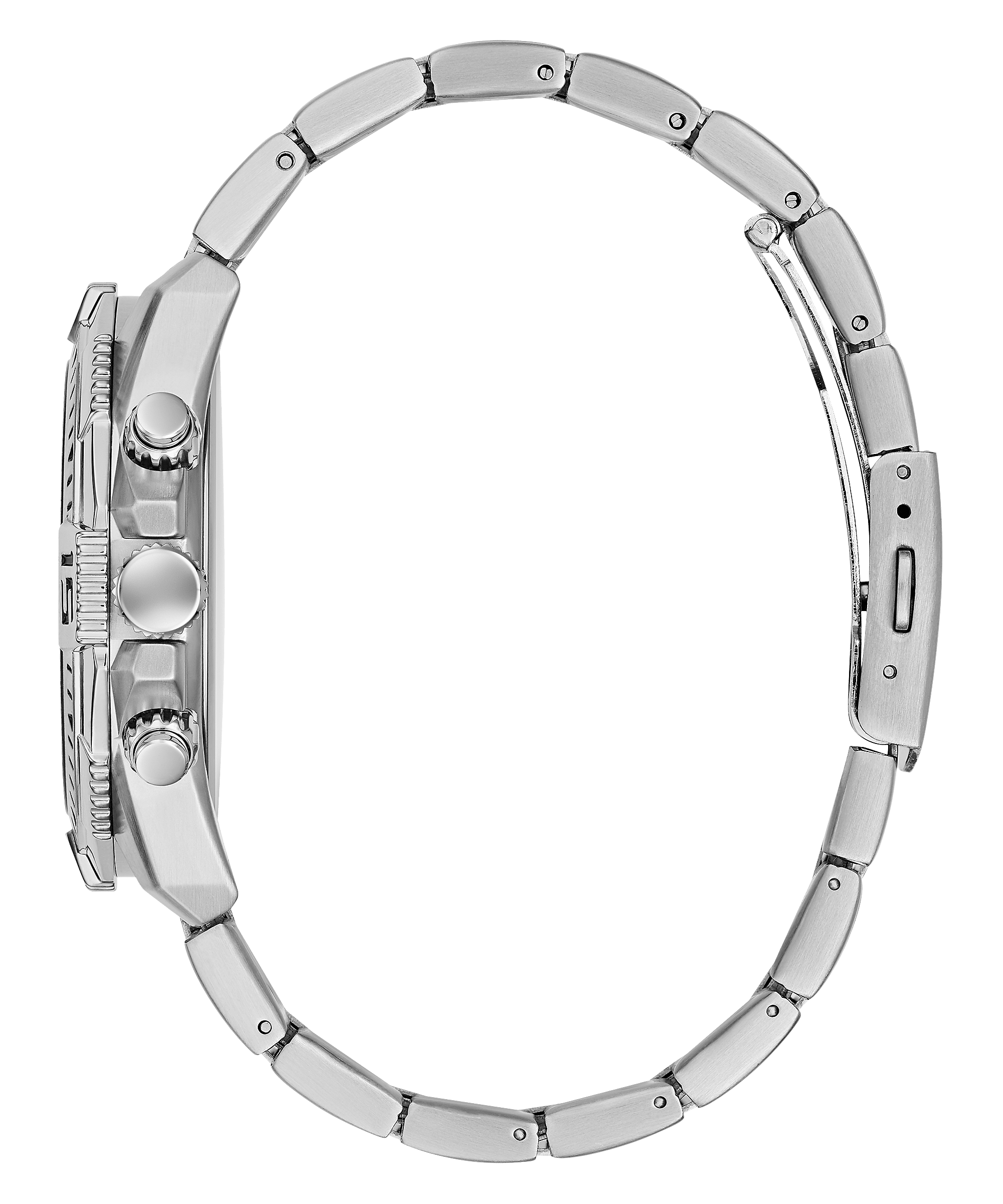 Guess Commander Silver Blue Dial Men's Watch GW0056G2