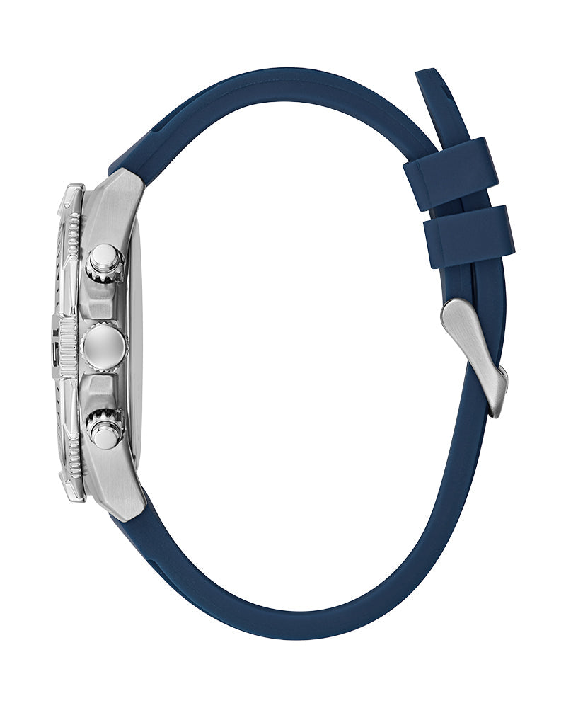 Guess Commander Blue Silicone Strap Men's Watch GW0211G1 - Dawson Watches #2