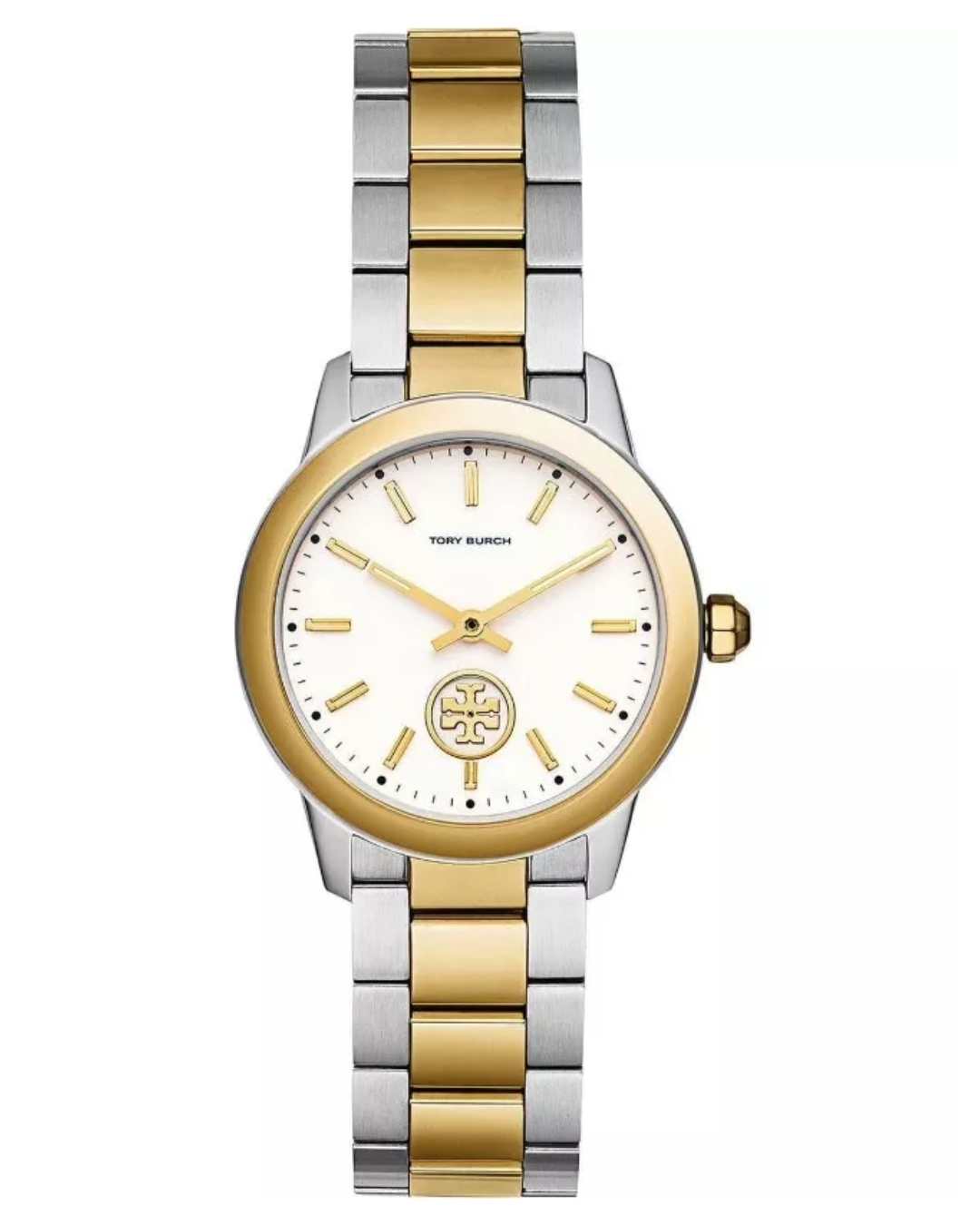 Tory Burch Rose Gold & Silver Collins Cream Dial Women's Watch TBW1305
