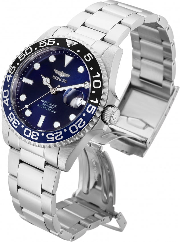 Invicta Pro Diver Quartz Blue Dial Batman Bezel Watch 33259