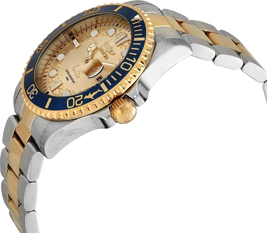 Invicta Pro Diver Quartz Gold Dial Watch 30482