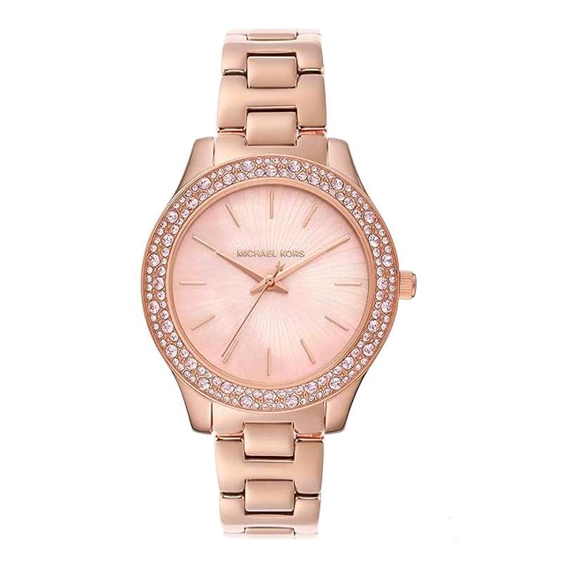 Michael Kors Liliane Rose Gold Ladies Watch - MKO1068 mk01068 - Image 1