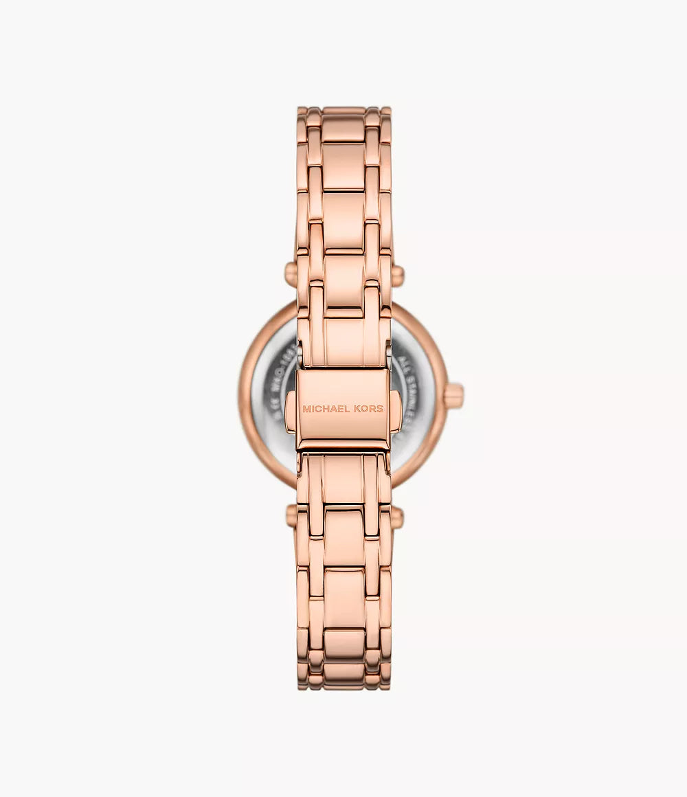Michael Kors Three-Hand Rose Gold-Tone Stainless Steel Watch - MKO1084 mk01084 - Image 2
