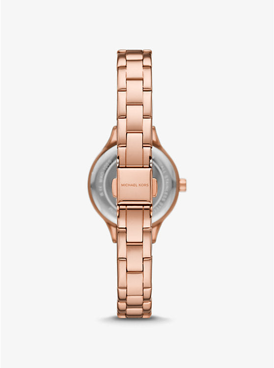 Michael Kors Mini Aspyn Pavé Rose Gold-Tone Watch - MKO1087 mk01087 - Image 3