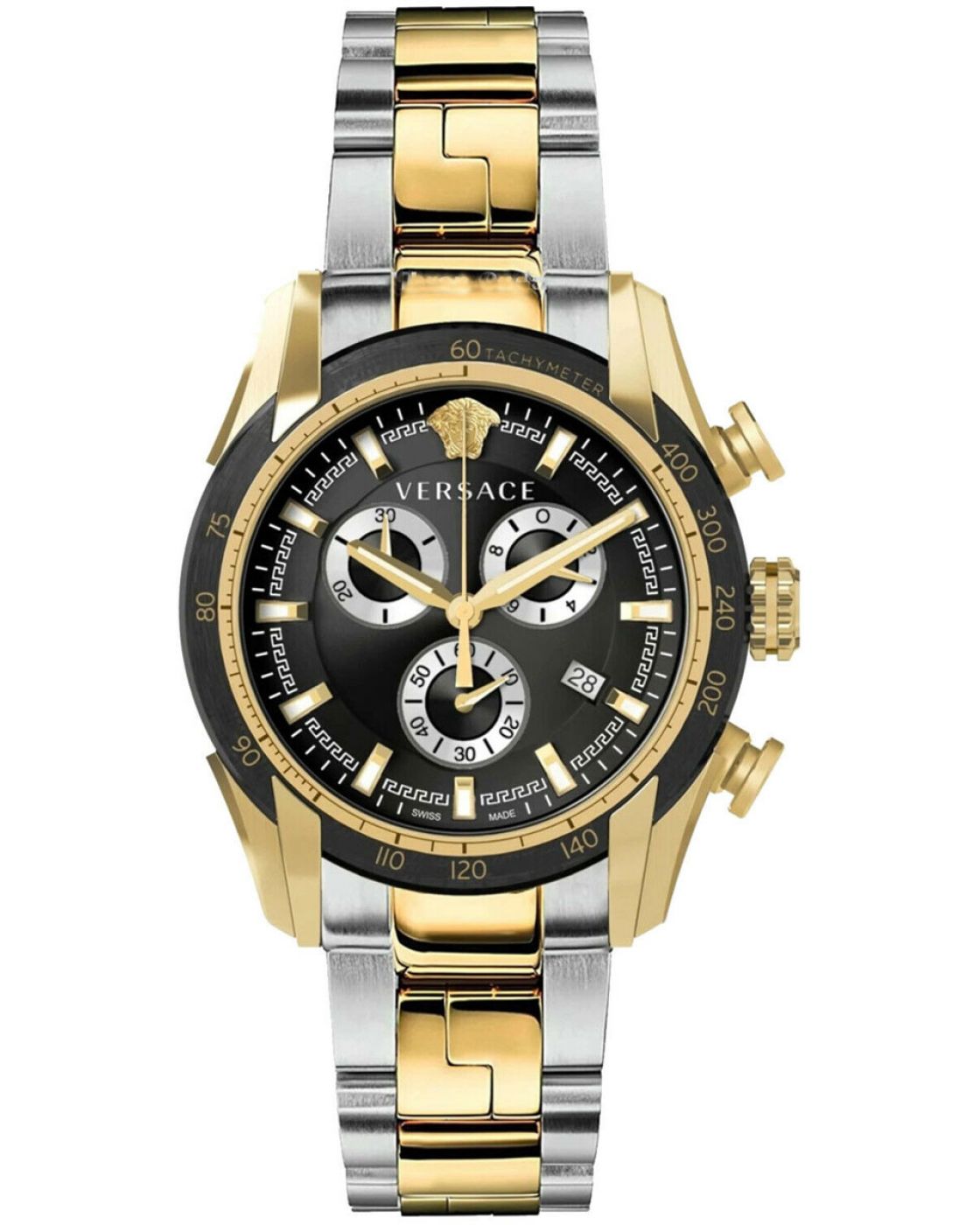 Versace V-Ray Chronograph Two-Tone Men's Watch VE2I00421 - Kiwi Watches