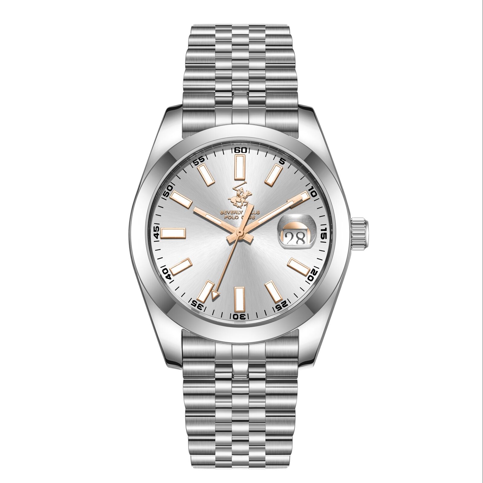 Beverly Hills Polo Club Silver Stainless Steel Men's Watch - BP3810X.330 BP3810X.330 - Image 1