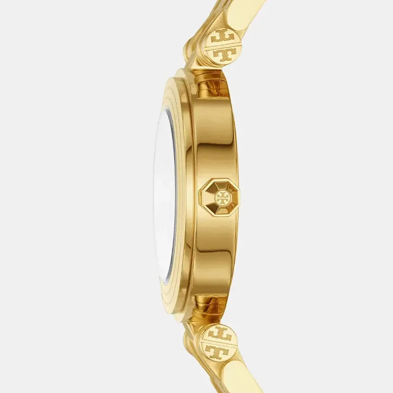 Tory Burch Classic T Navy Blue Dial Gold Women's Watch TBW9010