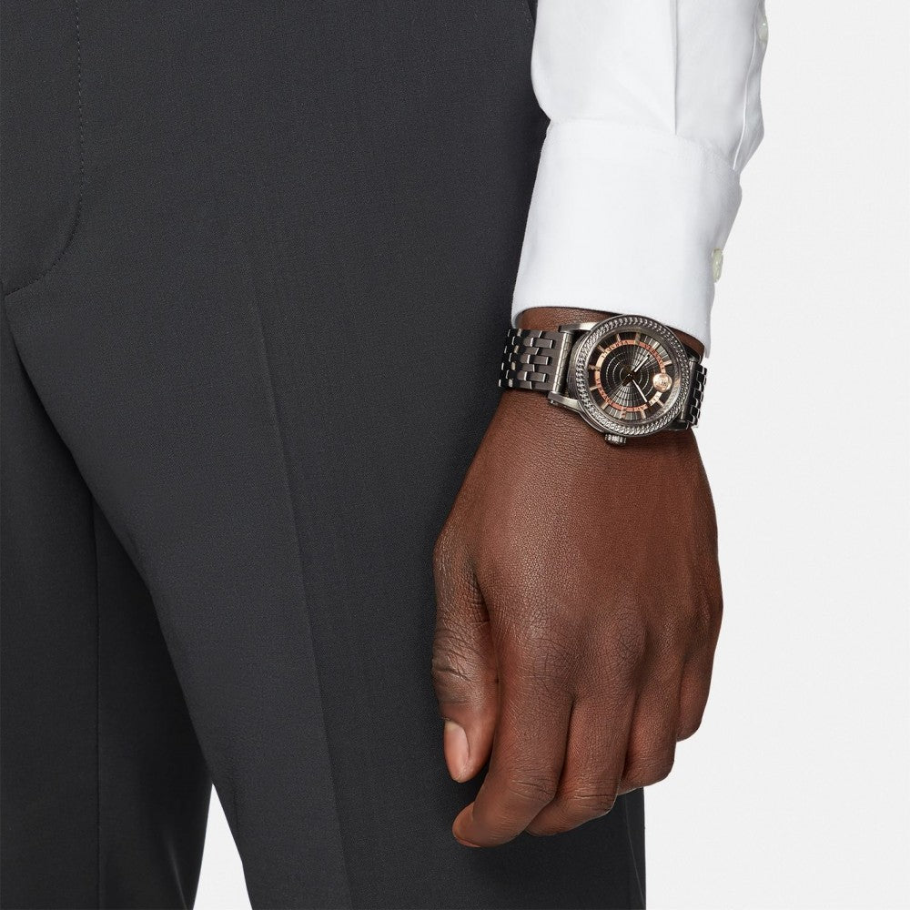 Versace Viamond All Black Men's Watch VEPO00520 - Dawson Watches #4
