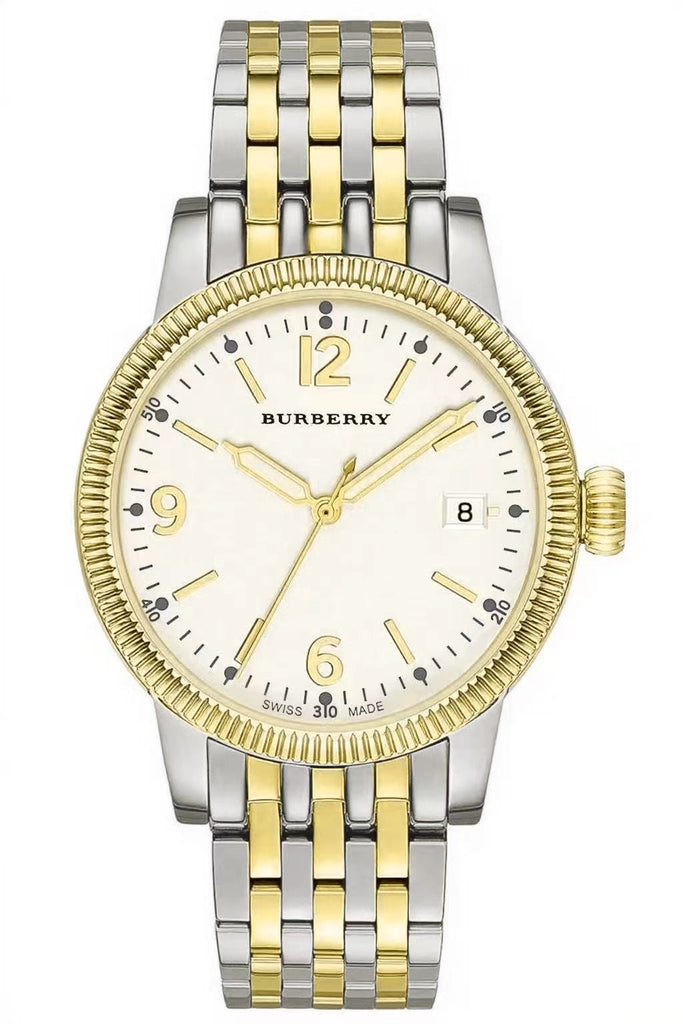 Burberry Analog White Dial Two Tone Steel Strap Watch for Women - BU7871 BU7871 - Image 1