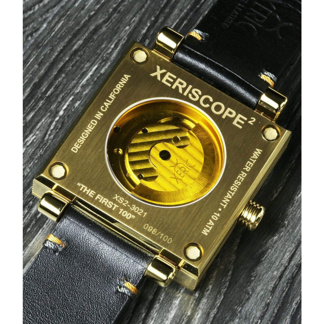 Xeric Xeriscope Squared All Gold Mechanical Watch - Dawson Watches