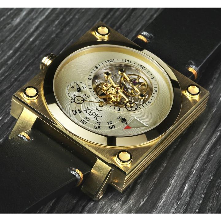 Xeric Xeriscope Squared All Gold Mechanical Watch - Dawson Watches
