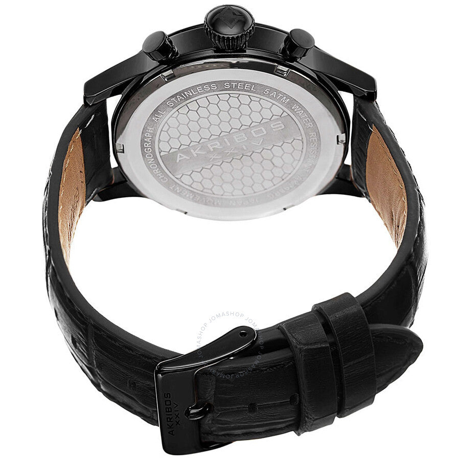 Akribos XXIV Chronograph Quartz Black Dial Men's Watch AK798BK - Dawson Watches #3