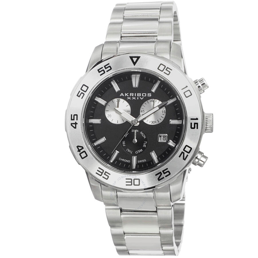 Akribos XXIV Black Matte Men's Watch AK669SSB