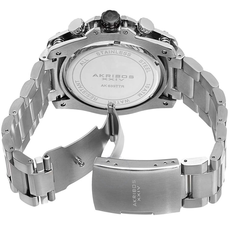 Akribos XXIV Chronograph Black Dial Men's Watch AK639BKS - Dawson Watches #3