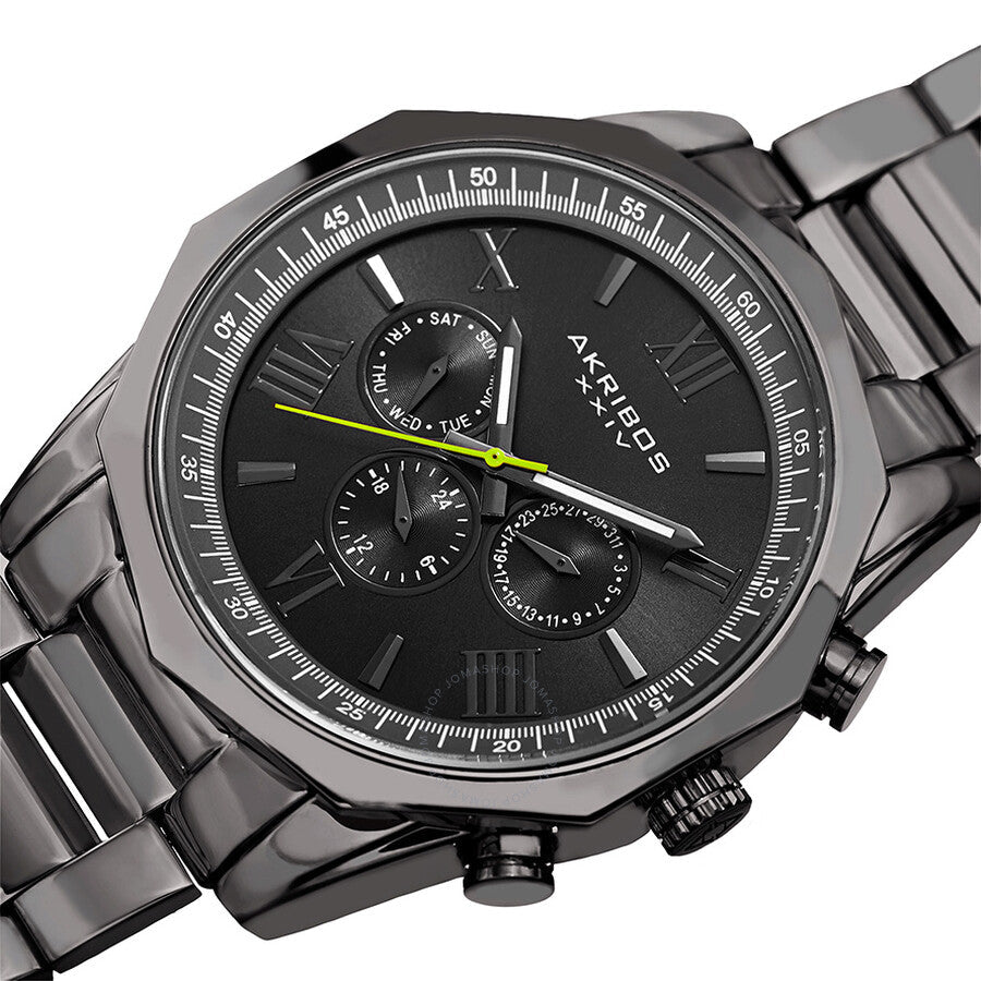 Akribos XXIV Enterprise Quartz Grey Dial Men's Watch P50162 - Dawson Watches #2