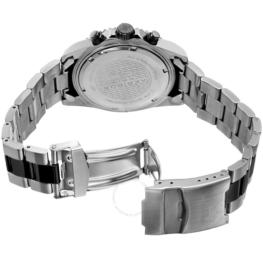 Akribos XXIV Men's Casual Quartz Black Dial Men's Watch P50173 - Dawson Watches #4