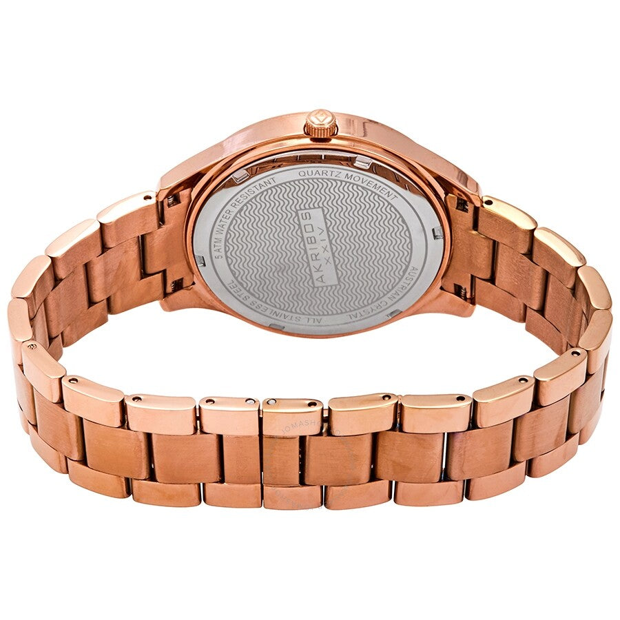 Akribos XXIV Mother of Pearl Dial Rose Gold-Tone Ladies Watch AK954RG - Dawson Watches #3