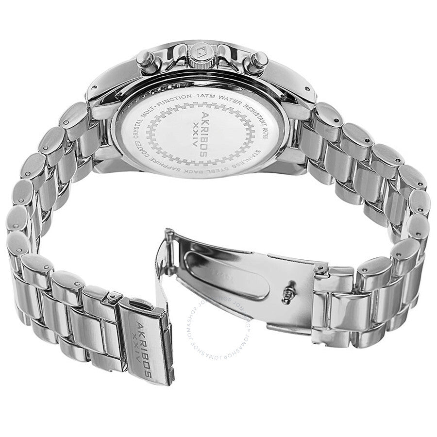 Akribos XXIV Multi-Function Green Dial Ladies Watch AK760SSTQ - Dawson Watches #3