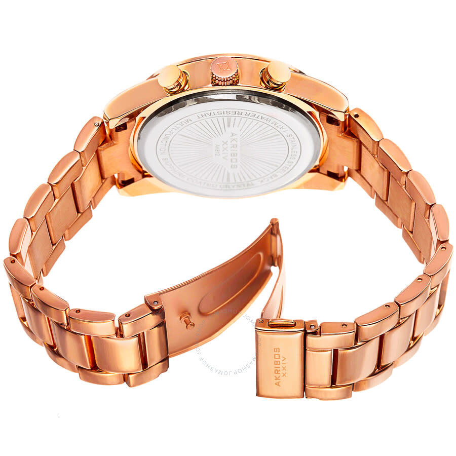 Akribos XXIV Our Products Quartz Rose Gold Dial Men's Watch P50122 - Dawson Watches #4