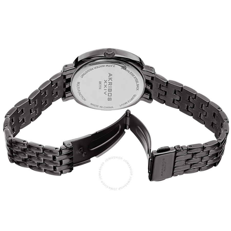 Akribos XXIV Quartz Black Dial Ladies Watch AK1114GN - The Watches Men & Co #4