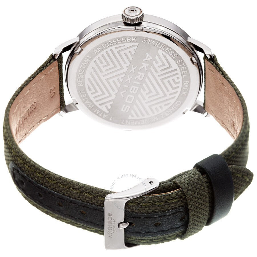 Akribos XXIV Quartz Black Dial Men's Watch AK1025SSBK - Dawson Watches #4