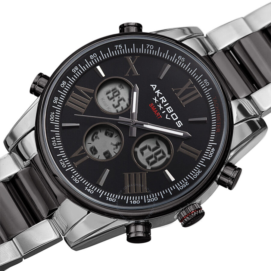 Akribos XXIV Quartz Black Dial Men's Watch AK1095TTB - Dawson Watches #2