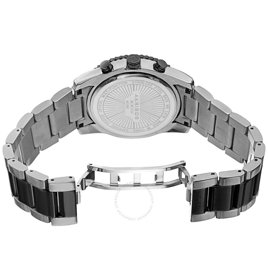Akribos XXIV Quartz Black Dial Two-tone Men's Watch AK1099TTB - Dawson Watches #4