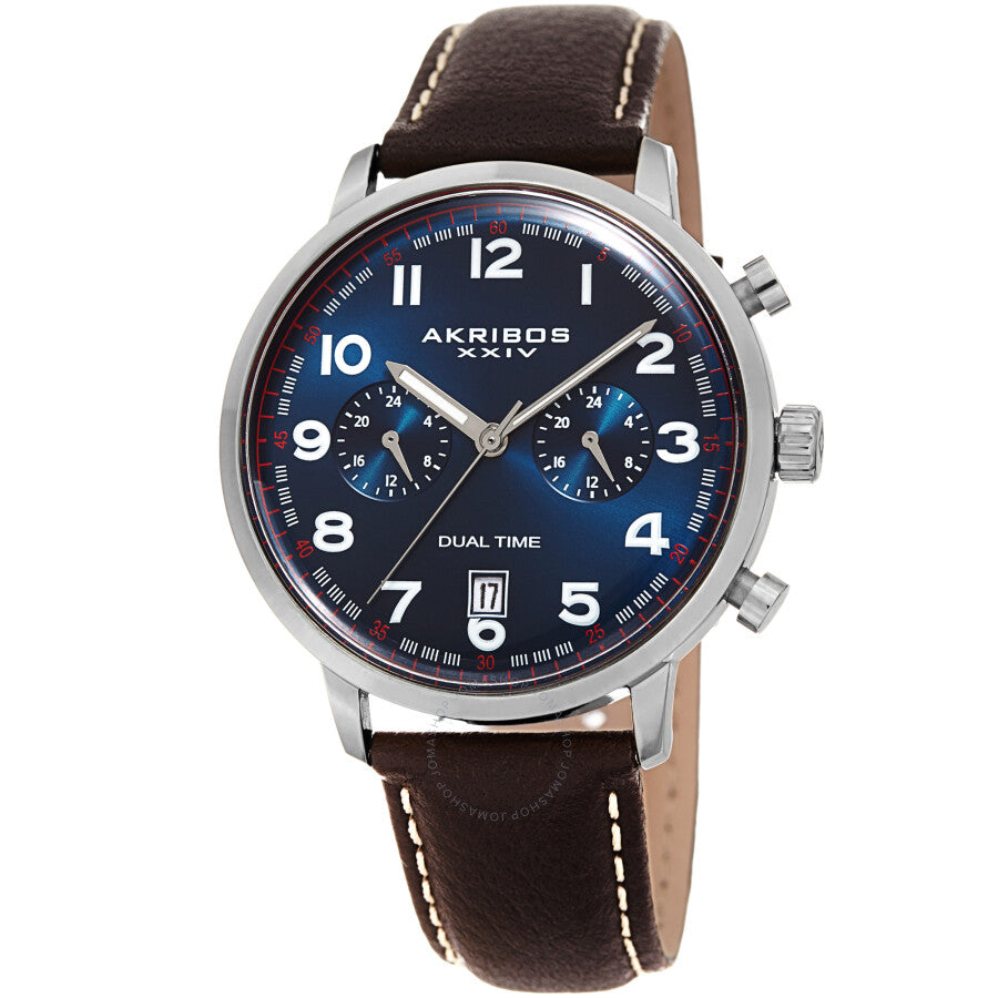 Akribos XXIV Quartz Blue Dial Men's Watch AK1023SSBU - Dawson Watches