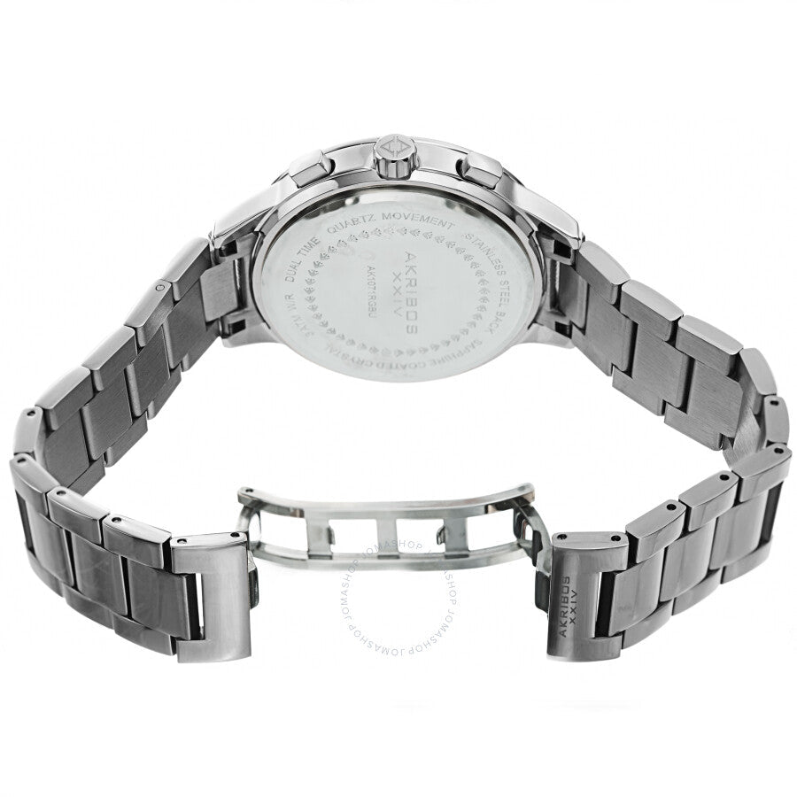 Akribos XXIV Quartz Blue Dial Stainless Steel Men's Watch AK1071SSBU - The Watches Men & Co #4