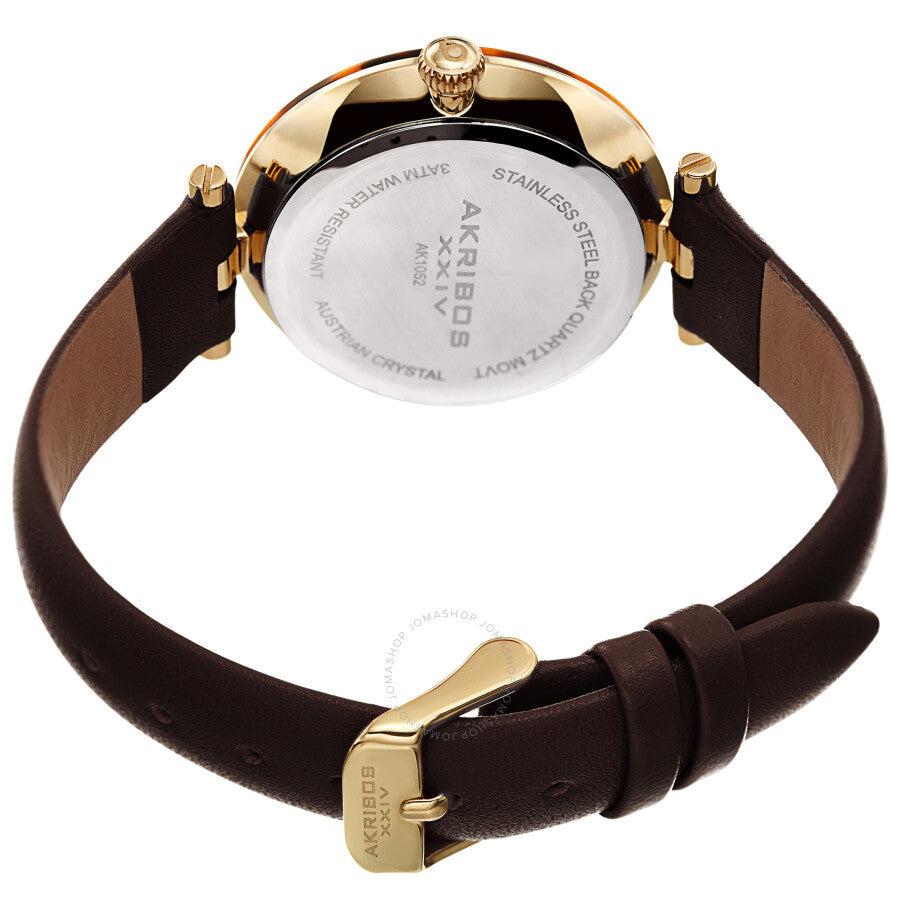 Akribos XXIV Quartz Brown Dial Ladies Watch AK1052BR - Dawson Watches #4